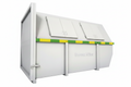 Servex Milieu gesloten container puur witte achtergrond