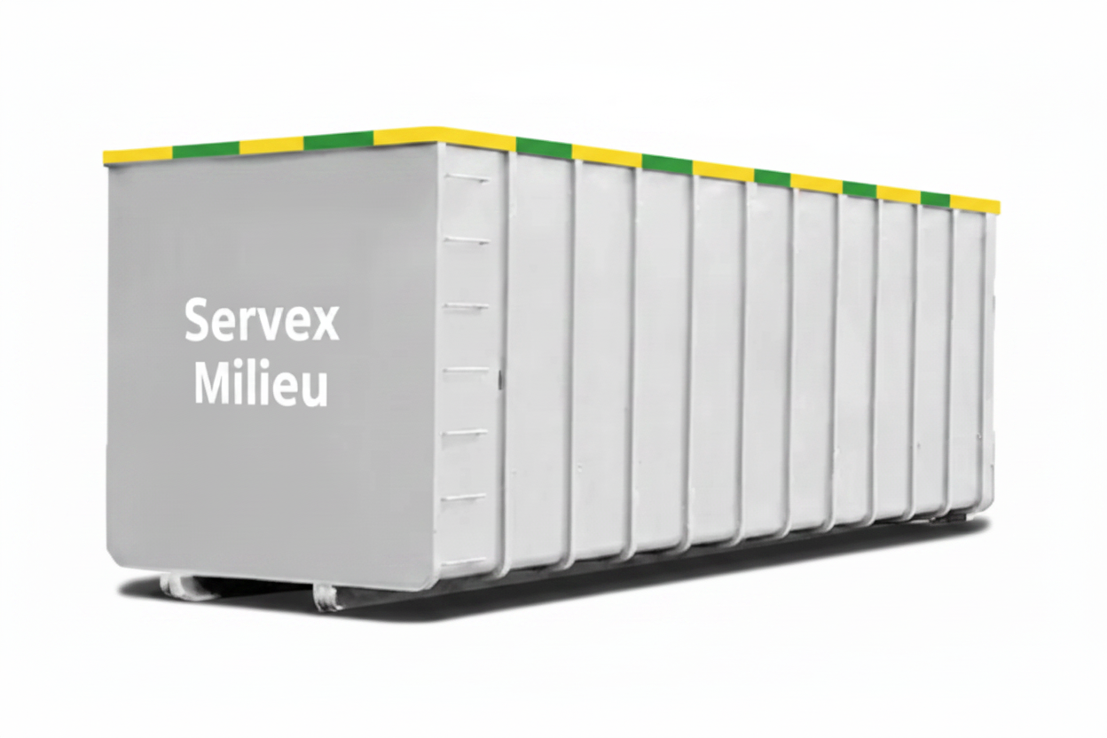 Servex Milieu grote rolcontainer witte achtergrond