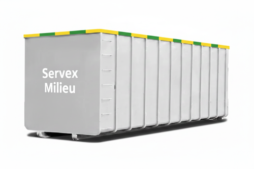 Servex Milieu grote rolcontainer witte achtergrond